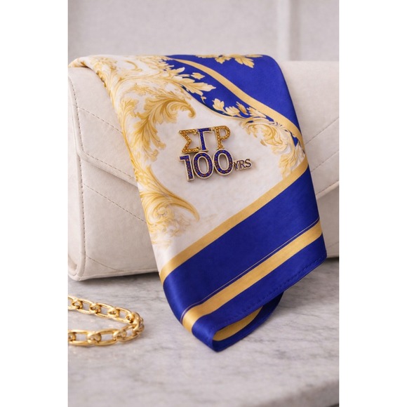 Sigma‎ Gamma Rho Brooch Rhinestone Pin 100 Years - Picture 2 of 4